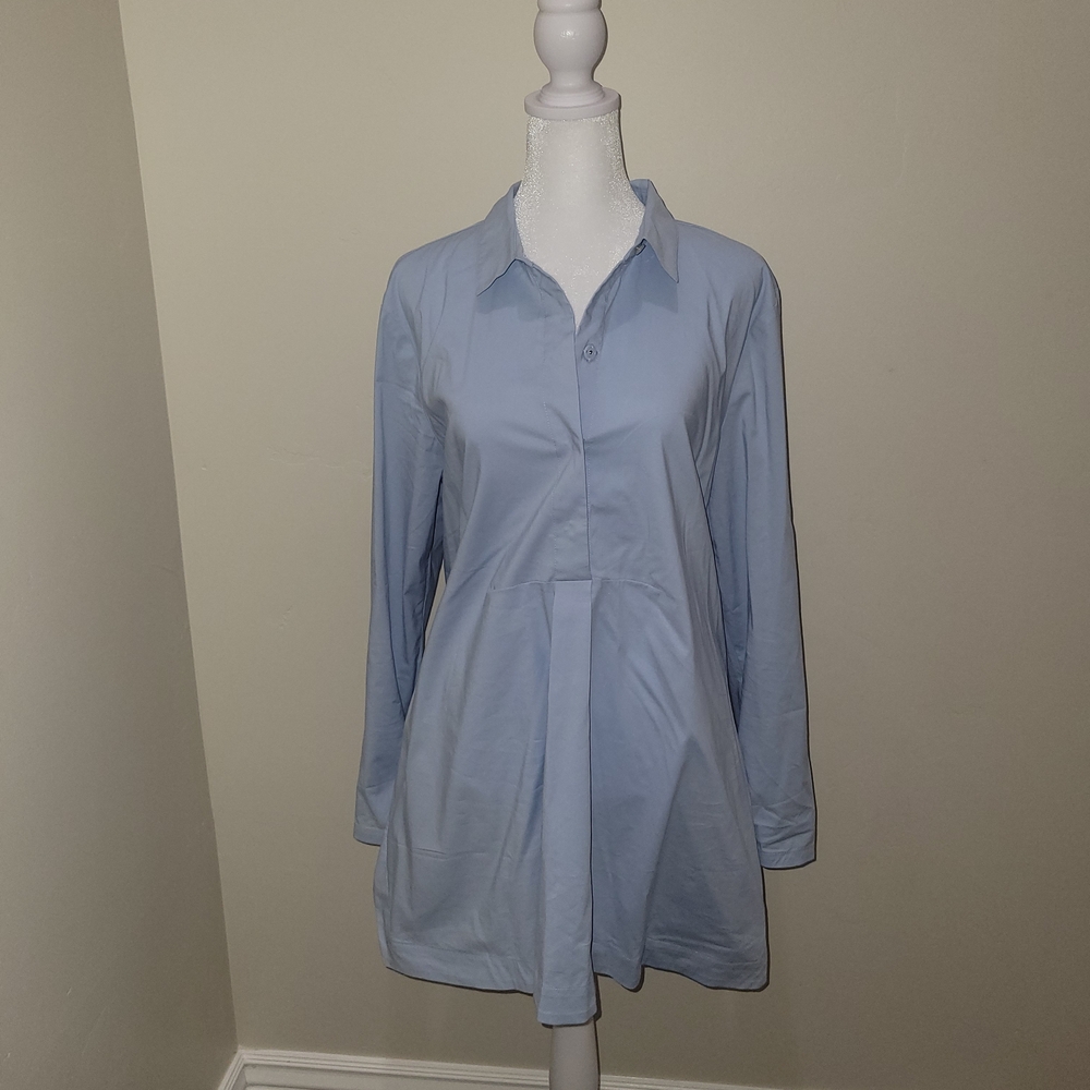 Blue Sky Light Blue Button Down Shirt